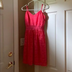 Juniors pink dress